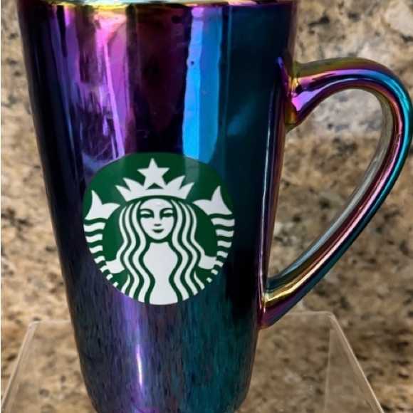 Starbucks | Kitchen | Starbucks Iridescent Oil Slick Holographic Coffee ...